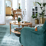 Кресло велюровое горчичного цвета Diaspro Mustard Armchair варинант исполнения - 8 | Loft Concept в Кирове