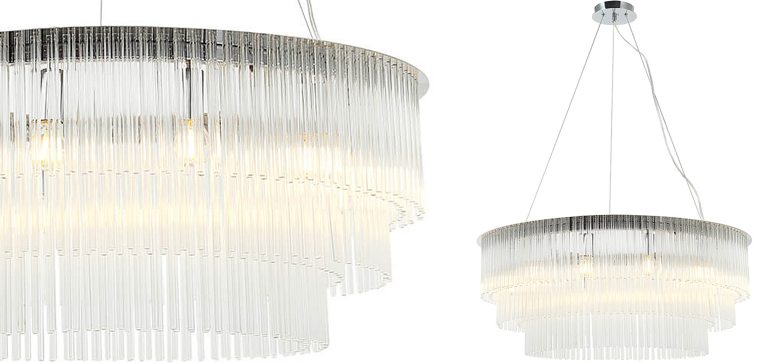 Люстра Harrison Chandelier chrome 12 lamp Люстра Harrison Chandelier chrome 12 lamp - Loft-Concept в Кирове