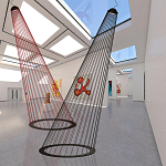 Подвесной светильник из металла Rays of Light варинант исполнения - 3 | Loft Concept в Кирове