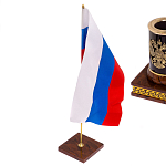 Настольный письменный набор с часами из природного камня обсидиана Royal Set варинант исполнения - 7 | Loft Concept в Кирове