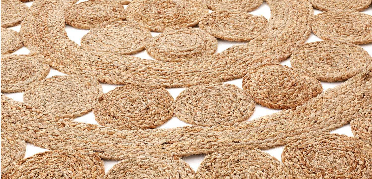 Ковер Wicker Circles Carpet 100% джут Ковер Wicker Circles Carpet 100% джут - Loft-Concept в Кирове