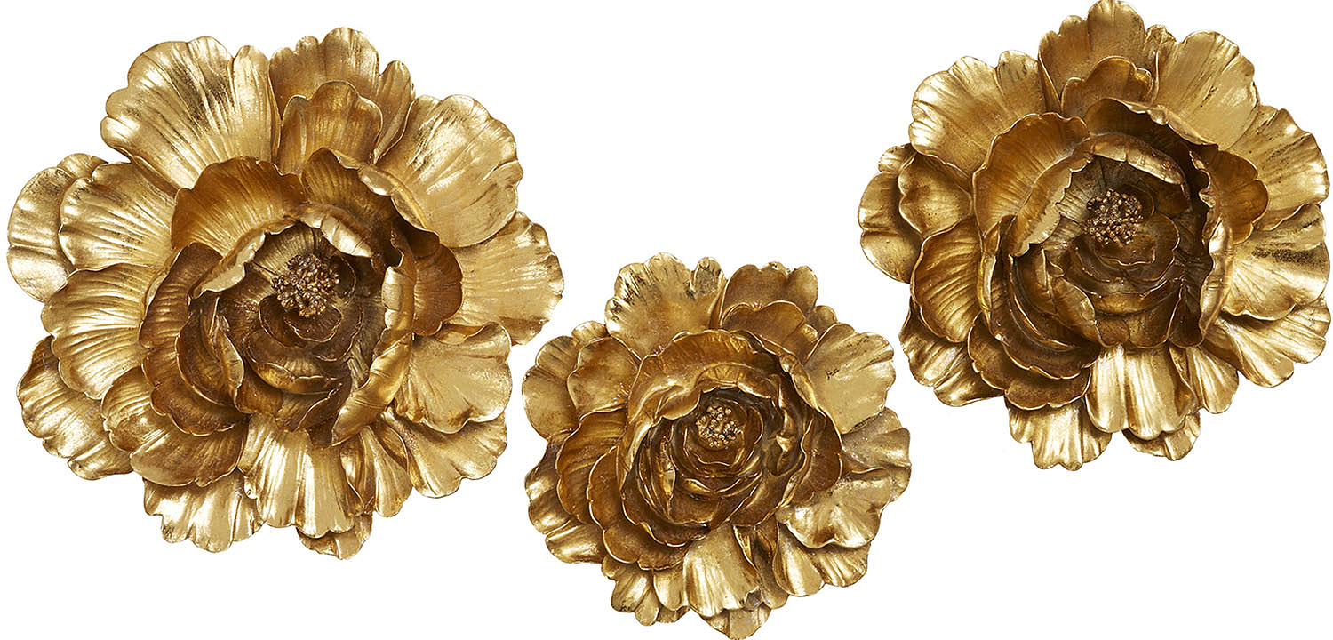 Аксессуар на стену Decor Flowers Rose Hip gold Аксессуар на стену Decor Flowers Rose Hip gold - Loft-Concept в Кирове