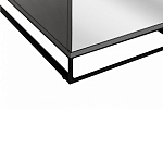 Двухдверный шкаф с зеркальными дверцами Strict Lines варинант исполнения - 4 | Loft Concept в Кирове