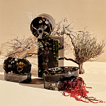 Шкатулка из эпоксидной смолы с цветами черная Epoxy Resin Pink Flowers Box Black варинант исполнения - 4 | Loft Concept в Кирове