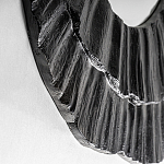 Зеркало в фактурной черной раме в современном стиле Black Maelstrom варинант исполнения - 2 | Loft Concept в Кирове