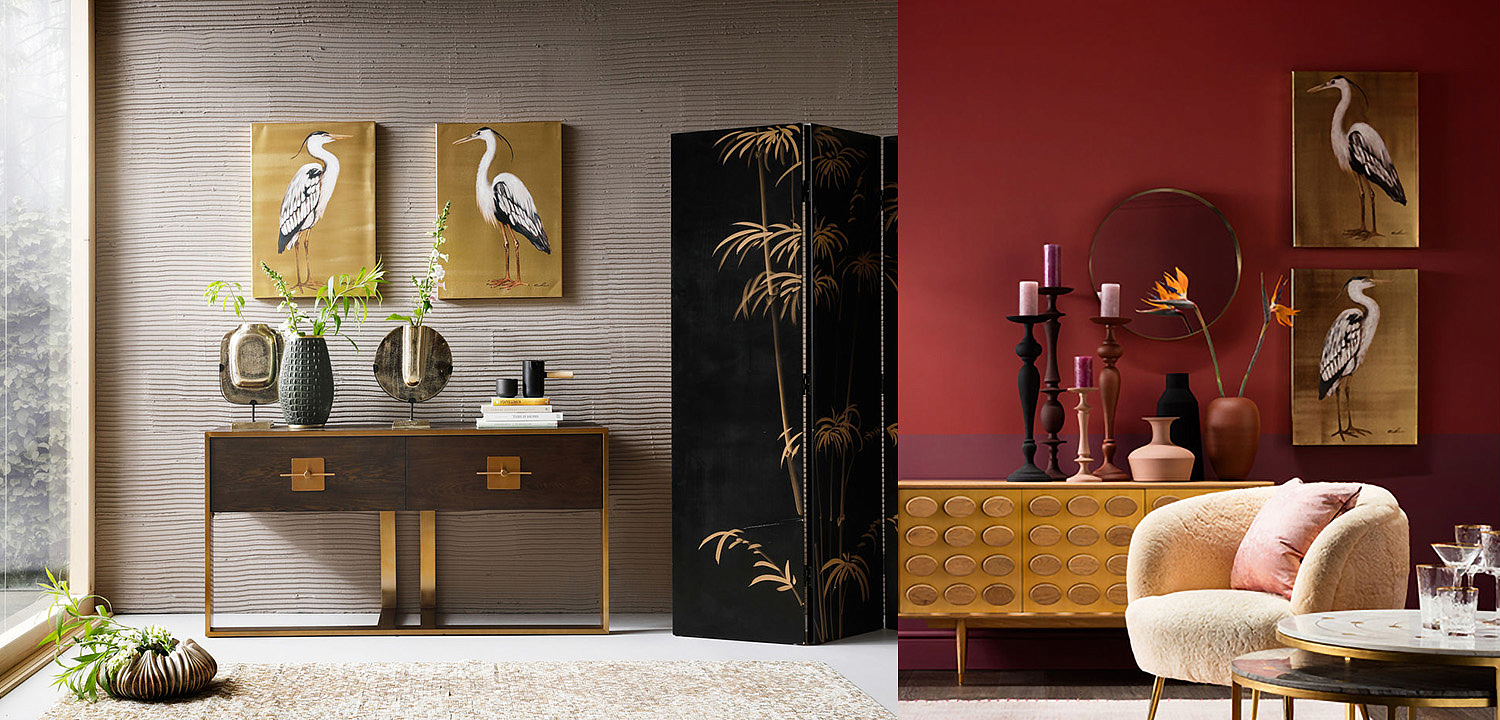 Картина Gold Heron II Картина Gold Heron II - Loft-Concept в Кирове