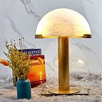 Настольная лампа c абажуром в форме купола из натурального камня  Heavenly Harmony варинант исполнения - 3 | Loft Concept в Кирове