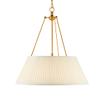 Подвесной светильник светодиодный с фактурным тканевым конусообразным абажуром White Fabric Lampshade варинант исполнения - 1 | Loft Concept в Кирове