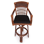 Барный стул из ротанга Eloise коричневый варинант исполнения - 2 | Loft Concept в Кирове