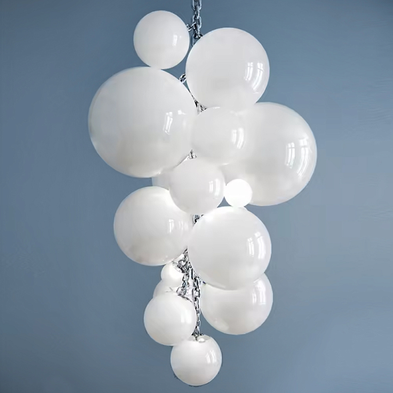 Люстра Grape Balls Белое стекло  Белый в Кирове | Loft Concept 
