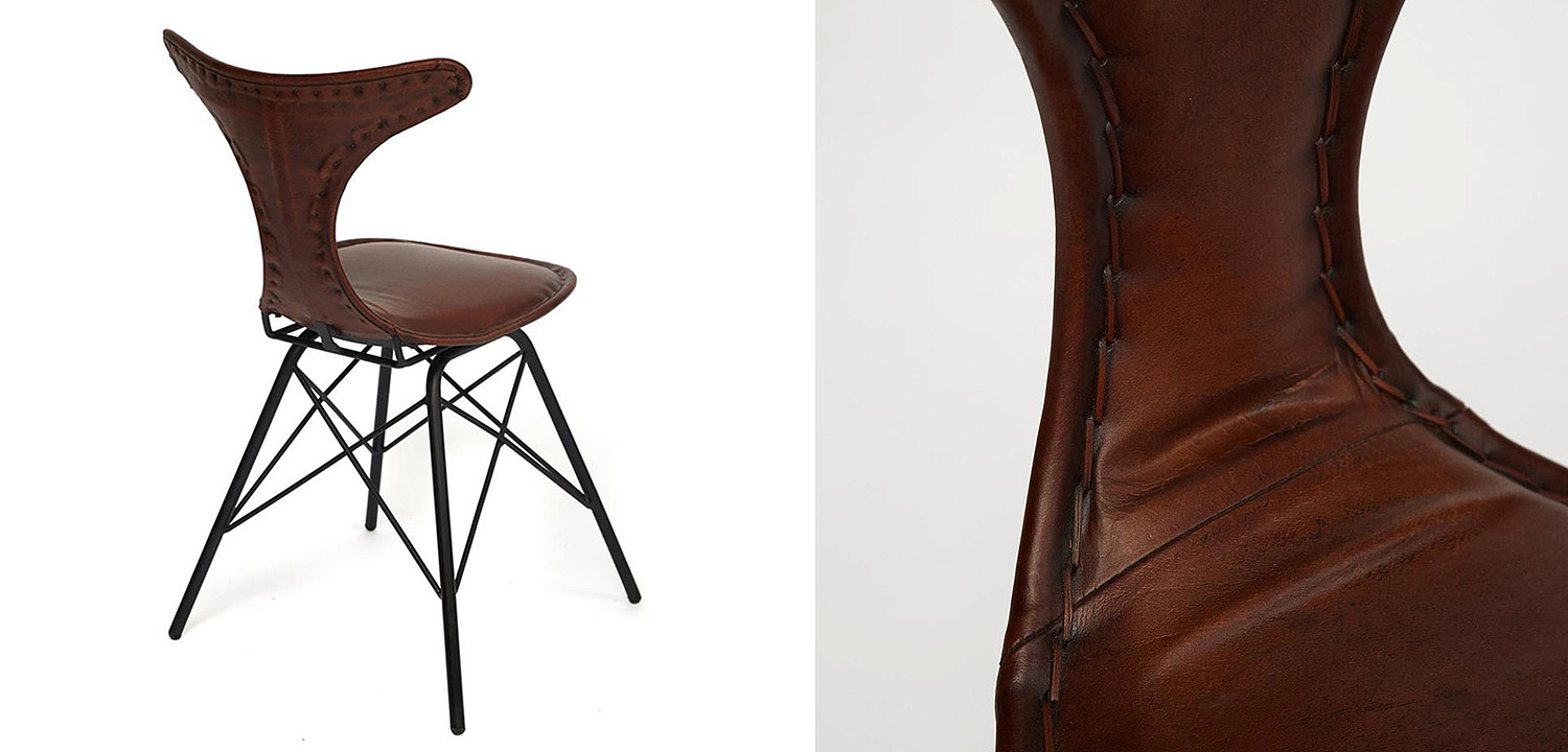 Стул Buffalo Leather Industrial Chair Стул Buffalo Leather Industrial Chair - Loft-Concept в Кирове