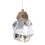 Подвесной светильник с хрустальным плафоном Esme Crystal Gold Hanging lamp варинант исполнения - 1 | Loft Concept в Кирове