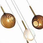 Люстра светодиодная с сферическими стеклянными плафонами Splatter варинант исполнения - 4 | Loft Concept в Кирове