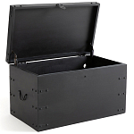 Деревянный сундук из массива манго Mango Chest Black варинант исполнения - 2 | Loft Concept в Кирове