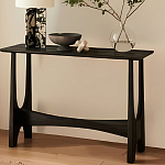 Консоль деревянная чёрная Black Tanner варинант исполнения - 4 | Loft Concept в Кирове