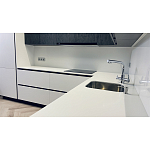 Угловой кухонный гарнитур Жемчужный белый Серый Clarke Kitchen Set White Grey варинант исполнения - 8 | Loft Concept в Кирове