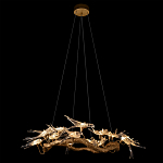 Люстра подвесная с прозрачными стеклянными птичками на ветвях Диаметр 100 см Serip Voa варинант исполнения - 3 | Loft Concept в Кирове