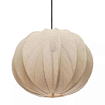 Подвесной светильник с бежевым тканевым абажуром Modern Textured Table Lamp варинант исполнения - 2 | Loft Concept в Кирове