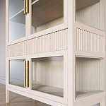 Витрина Primo со стеклянными фасадами и 2 ящиками Светлый дуб варинант исполнения - 5 | Loft Concept в Кирове