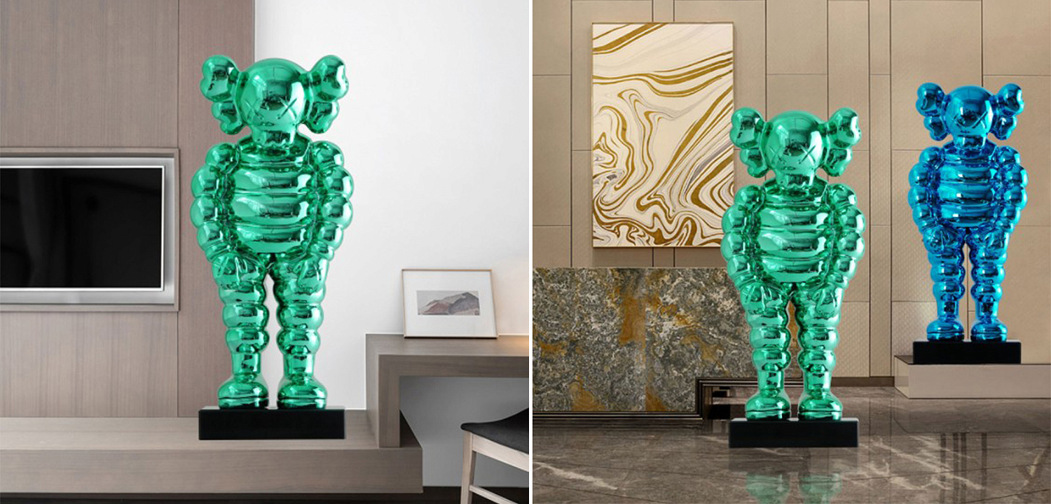 Статуэтка KAWS Bowed Down Green on stand Статуэтка KAWS Bowed Down Green on stand - Loft-Concept в Кирове
