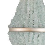 Люстра с каскадом из стеклянных декоративных элементов Shining Sea Glass варинант исполнения - 1 | Loft Concept в Кирове