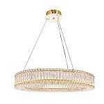 Люстра подвесная круглая из прозрачного хрусталя с золотым корпусом Selfsufficient варинант исполнения - 6 | Loft Concept в Кирове