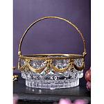 Корзиночка из прозрачного стекла с бронзовой ручкой Eden Garden варинант исполнения - 4 | Loft Concept в Кирове