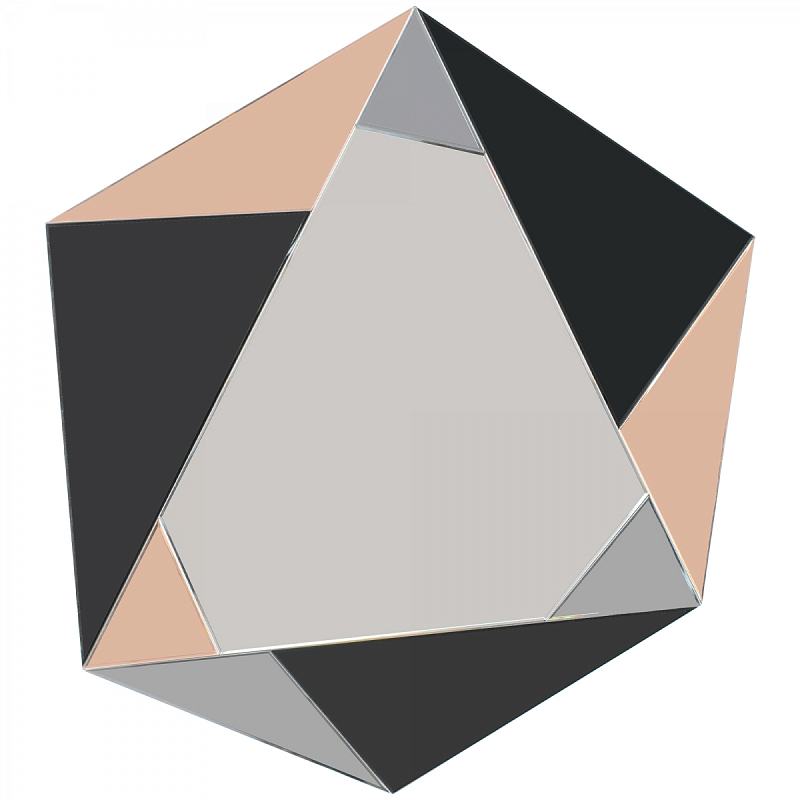Зеркало Mirror Geometry Коричневый Черный Зеркало Mirror Geometry Коричневый Черный в Кирове | Loft Concept