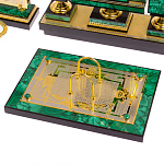 Настольный письменный набор из малахита с декором в виде лошади Leader Organizer варинант исполнения - 3 | Loft Concept в Кирове