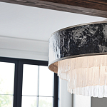 Люстра круглая с подвесками из текстурированного стекла молочного цвета Hinkley варинант исполнения - 7 | Loft Concept в Кирове