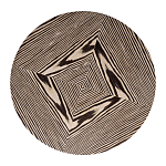 Столик журнальный круглый с полосатым узором Zebroids варинант исполнения - 2 | Loft Concept в Кирове