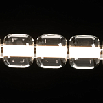 Люстра линейная с 6-ю прозрачными стеклянными плафонами округлой формы HANDLE GRAPE варинант исполнения - 5 | Loft Concept в Кирове