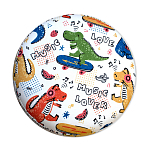 Пуф детский круглый с принтом Dinosaurs CHILDHOOD варинант исполнения - 3 | Loft Concept в Кирове