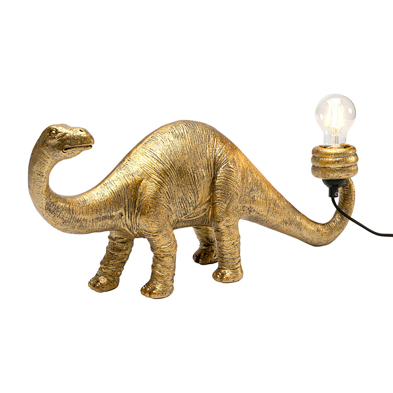 Настольная лампа для детской Золотой Динозавр  Золотой в Кирове | Loft Concept 