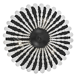 Потолочный светильник круглый с стеклянными бусинами Uniformity варинант исполнения - 1 | Loft Concept в Кирове