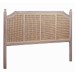 Изголовье кровати коричневое с обивкой из ротанга Olivia Headboard варинант исполнения - 1 | Loft Concept в Кирове