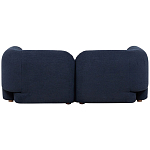 Дизайнерский двухместный диван с мягкими спинкой и подлокотниками синий Madelaine Sofa Blue варинант исполнения - 2 | Loft Concept в Кирове