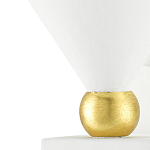 Бра с бело-золотыми плафоном в форме конуса Light Source варинант исполнения - 1 | Loft Concept в Кирове