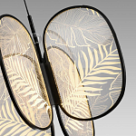 Люстра с гравировкой на акриловых плафонах Gravyura Black D 50 см варинант исполнения - 3 | Loft Concept в Кирове