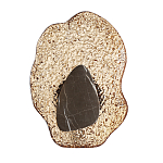 Бра с волнообразным стеклянным плафоном и вставкой из мрамора Liquid Stone варинант исполнения - 6 | Loft Concept в Кирове