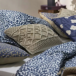 Постельное белье темно-синего цвета с рисунком Blossom Essence Sophie варинант исполнения - 6 | Loft Concept в Кирове