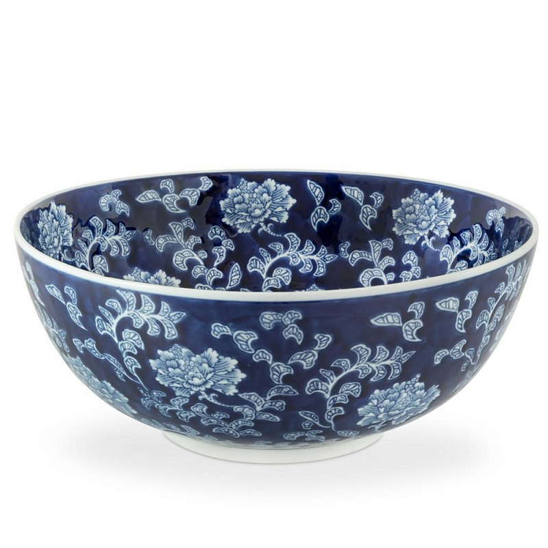 Салатник Bowl Chinoiserie Белый Синий в Кирове | Loft Concept 