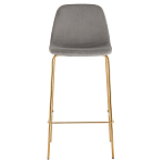 Барный стул на золотистых ножках VENDRAMIN Grey варинант исполнения - 2 | Loft Concept в Кирове
