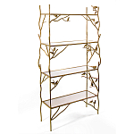 Стеллаж металлический с птичками Primavera варинант исполнения - 2 | Loft Concept в Кирове