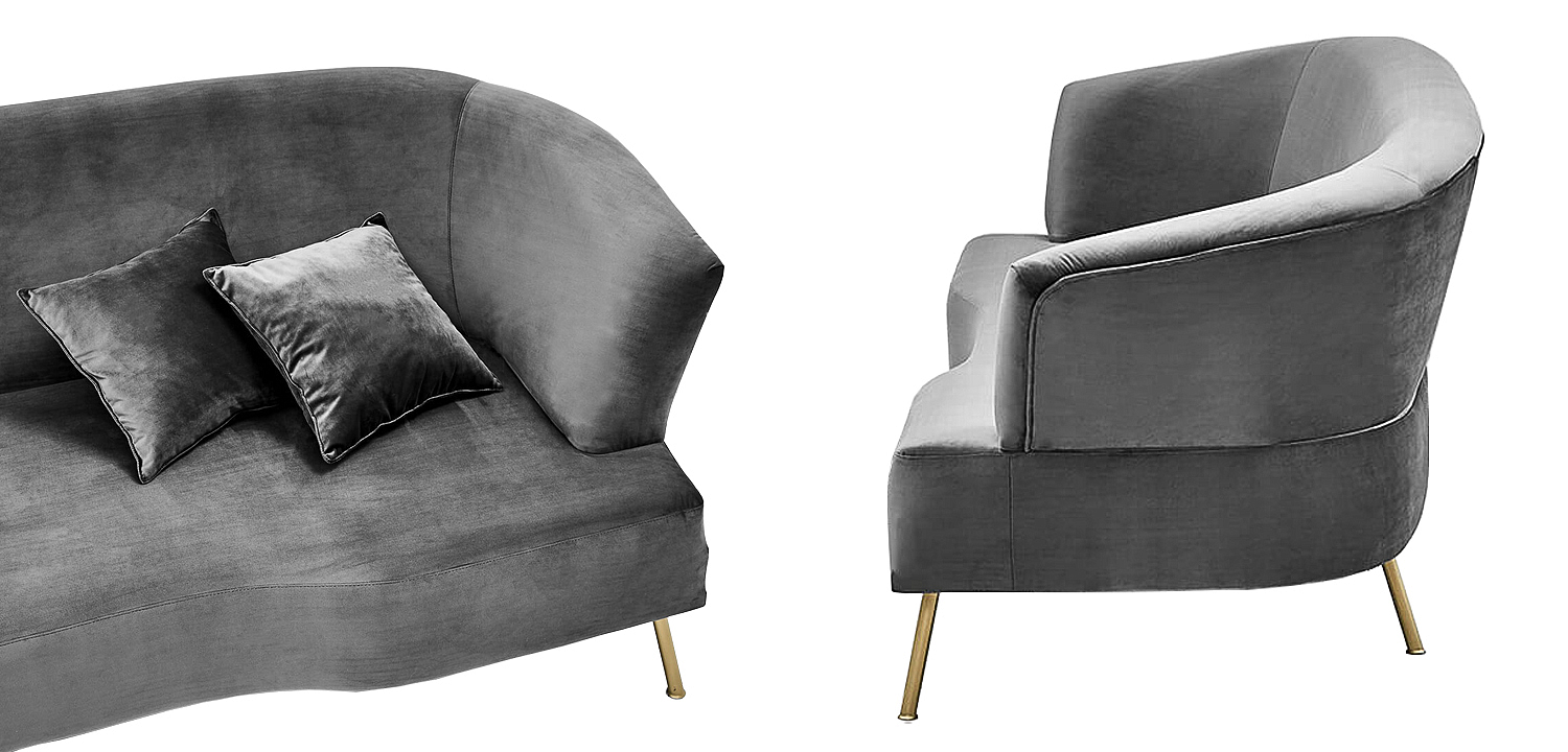 Диван Isis Sofa Gray Диван Isis Sofa Gray - Loft-Concept в Кирове