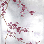 Обои ручная роспись Cherry Tree Special Colourway on Sterling Silver gilded paper варинант исполнения - 2 | Loft Concept в Кирове