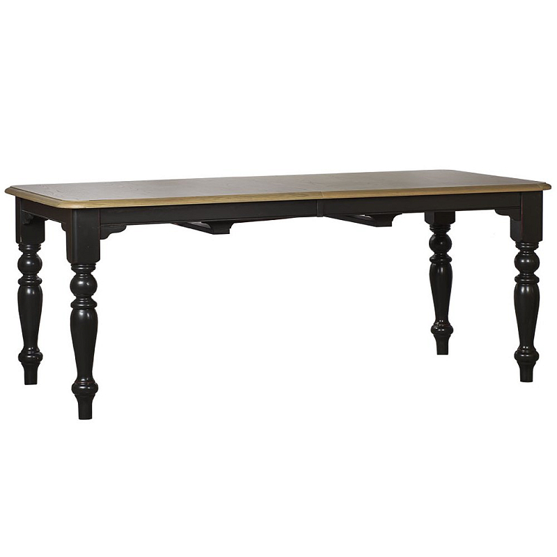 Стол Provence Accent Dining Table black Бежевый Черный Стол Provence Accent Dining Table black Бежевый Черный в Кирове | Loft Concept