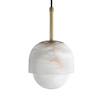 Подвесной светильник из белого алебастра Cryptocrystalline Stone варинант исполнения - 5 | Loft Concept в Кирове