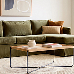 Журнальный стол с прямоугольной деревянной столешницей Urban Style Space варинант исполнения - 4 | Loft Concept в Кирове