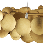 Люстра круглая из многослойных золотых дисков Metal Disc Chandelier варинант исполнения - 3 | Loft Concept в Кирове